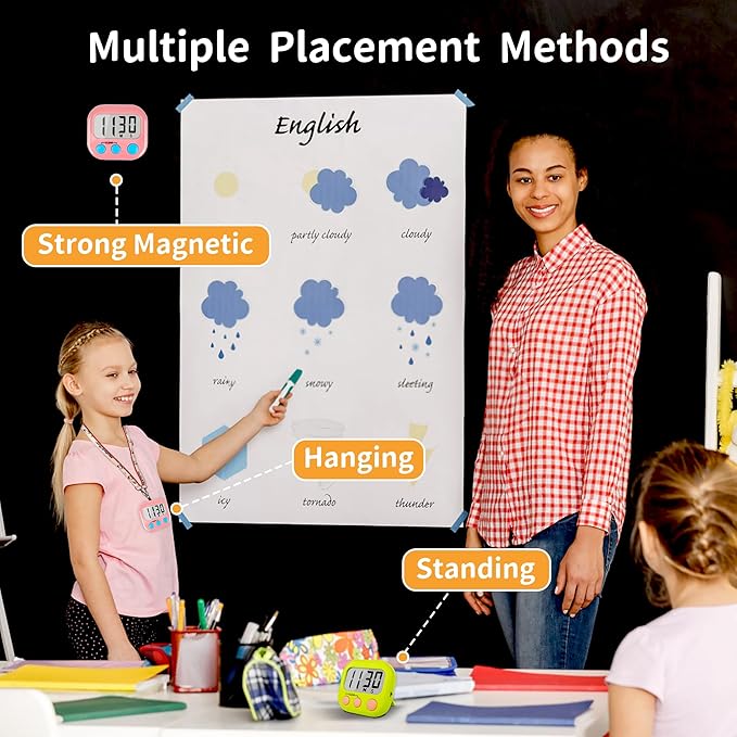 Classroom Timers for Teachers Kids Large Magnetic Digital Timer Teacher - Image 2