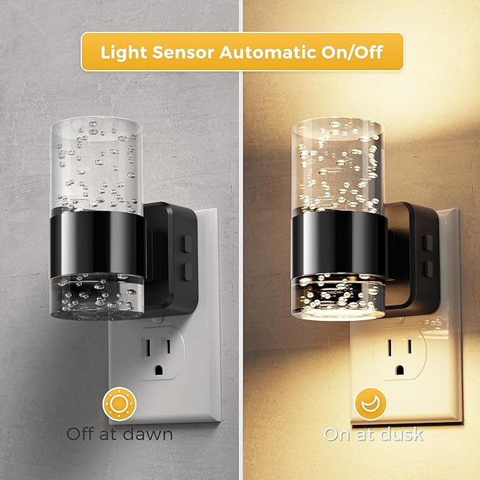 L LOHAS LED Night Lights Plug into Wall 2 Pack, Dimmable Night Light - Image 3