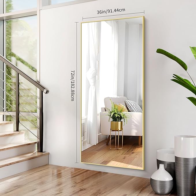 36x72inch Bathroom Mirror, Large Rectangular Wall Mirrors - Image 4
