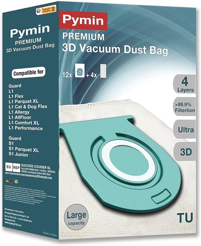 Pymin 12 Pack TU Vacuum Hoover Bags by Yourlifeassistant