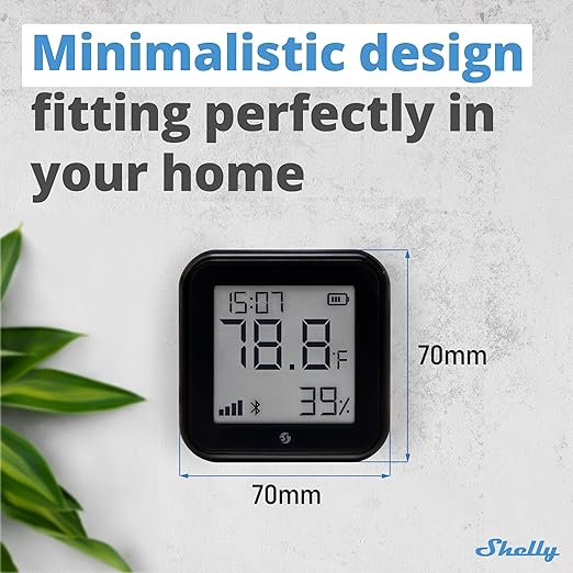 Shelly H&T Gen3 Black | Wi-Fi and Bluetooth Smart Temperature & Humidity Sensor - Image 7