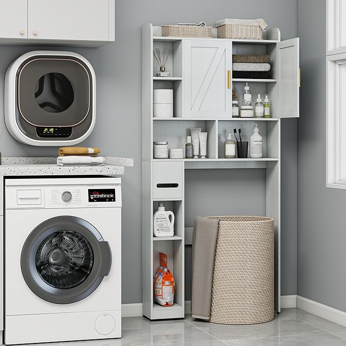Farmhouse Over The Toilet Storage Cabinet - Image 8