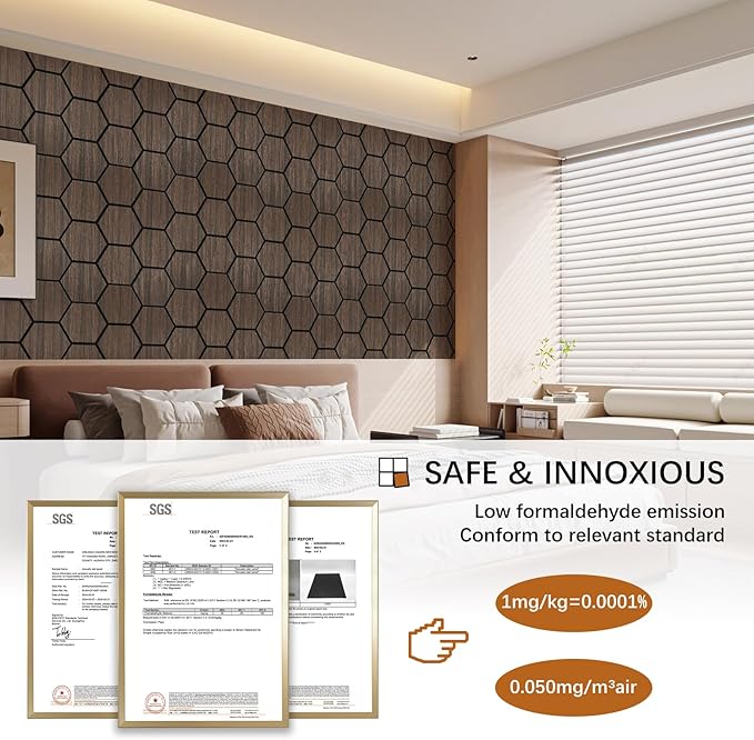 Hexagon Acoustic Wall Panels, Self-Adhesive Sound Absorbing Wall Panel by ARMURO - Image 3