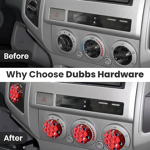 4 Pack - 2nd Gen Tacoma Accessories AC Knob Upgrade - 2005, 2015 Tacoma Climate - Image 6