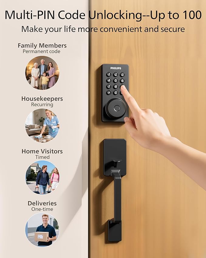 Philips Wi-Fi Smart Door Lock Deadbolt - Image 6