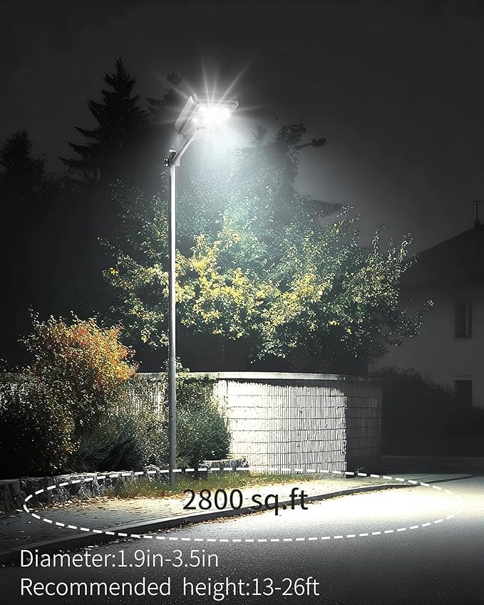 Ofuray Of-5000W Solar Street Lights Outdoor – Super Flood Lighting 60LED - Image 5