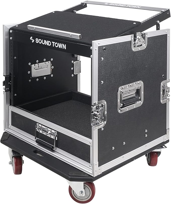Sound Town 10U PA DJ Pro Audio Rack/Road ATA Case - Image 4