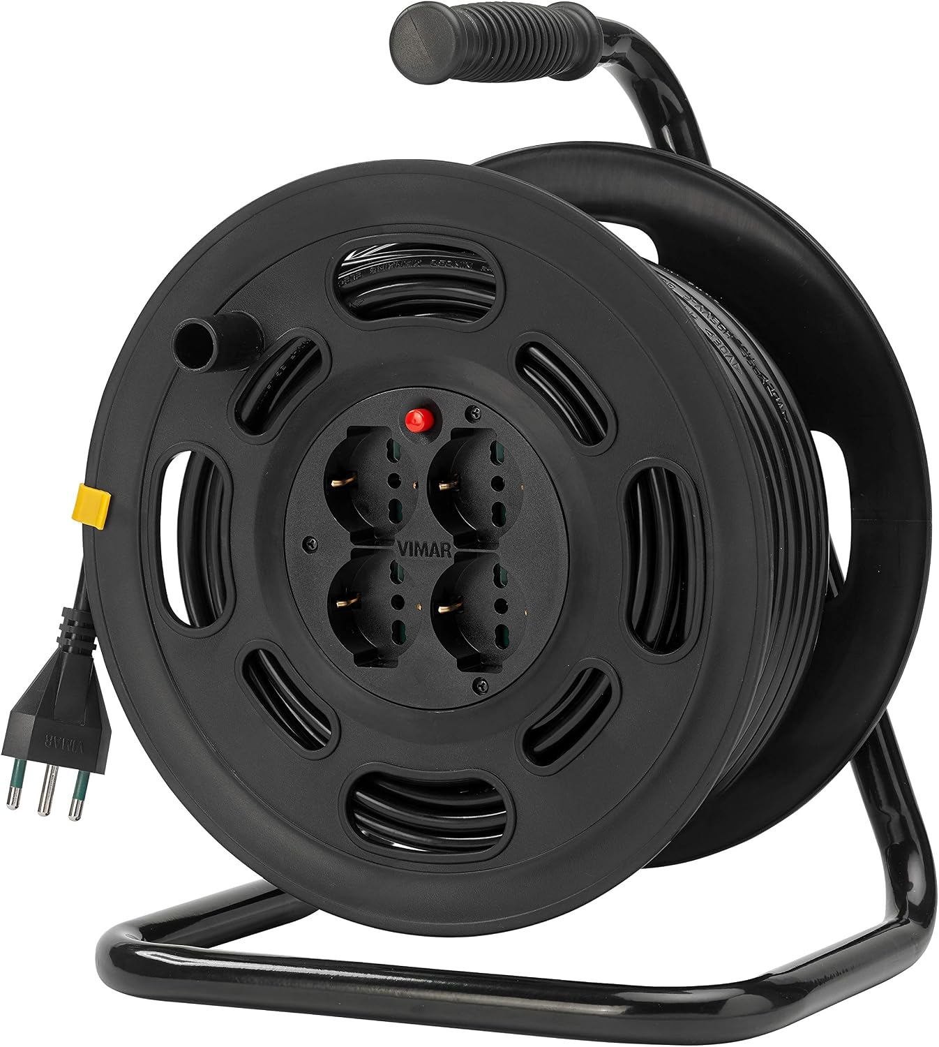 VIMAR 0P32733 Avvolgicavo 2P+T 16A 230V~ con Disgiuntore Termico di Protezione, Multicolore