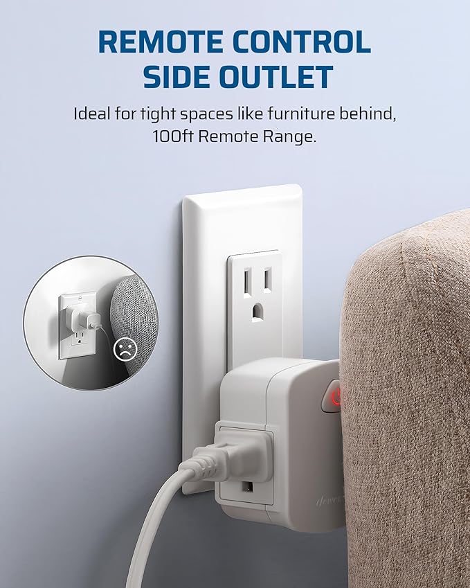 DEWENWILS Remote Control Outlet, Upgraded Version Wireless Remote Light Switch - Image 2