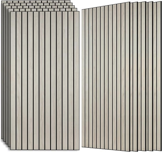 AUTORIFIC Wood Veneer Sound Panels, 10 Pack 47.2”x23.6” Wall Panels, Decorative by AUTORIFIC