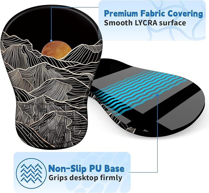 YIWEI Ergonomic Mouse Pad with Wrist Rest - Image 4