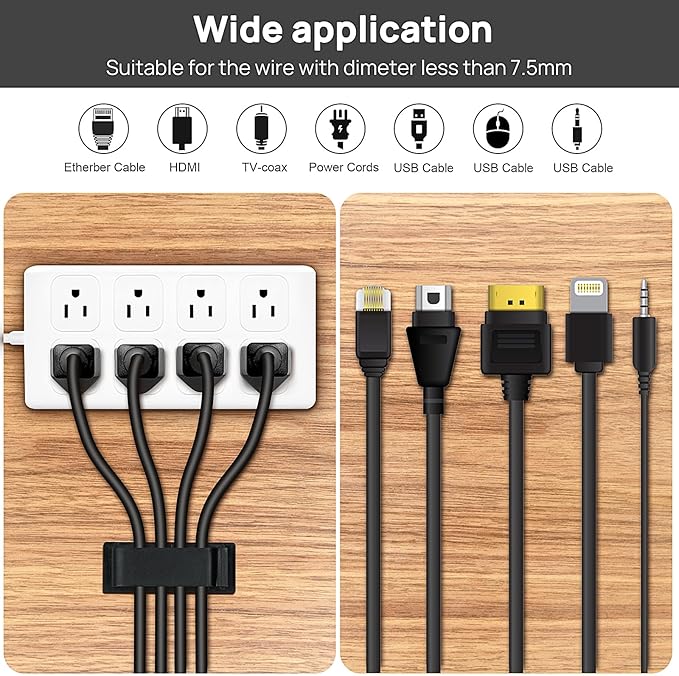 Halsouy Cable Management Clips - Image 4