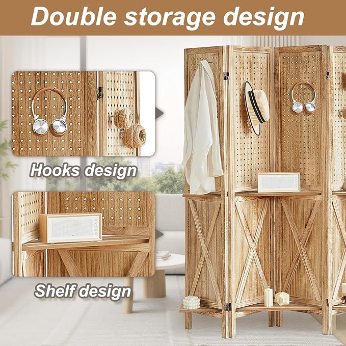 Aleesing 4 Panel Pegboard Display - Image 4