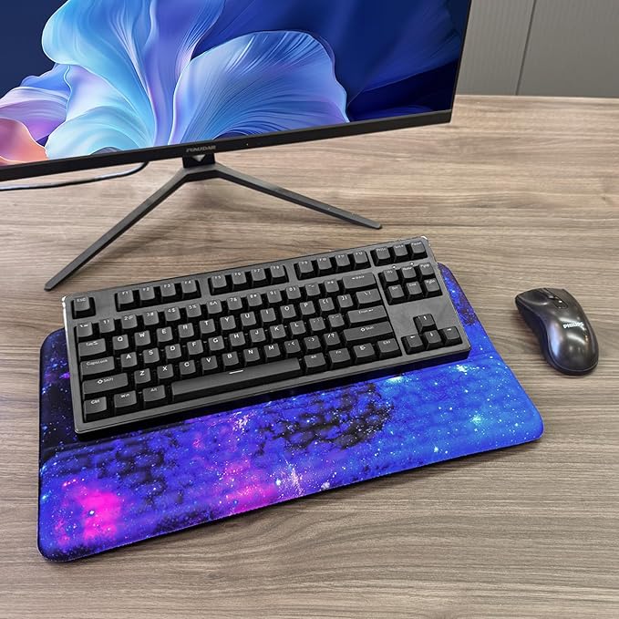 Computer Keyboard Stand with Wrist Rest, Ergonomic Tilted Keyboard Holder - Image 7