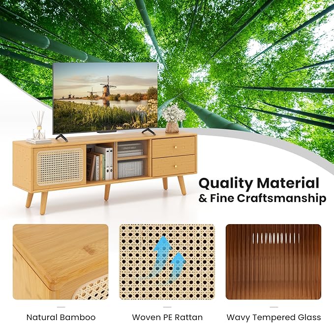 Giantex Mid Century Modern TV Stand - Image 6