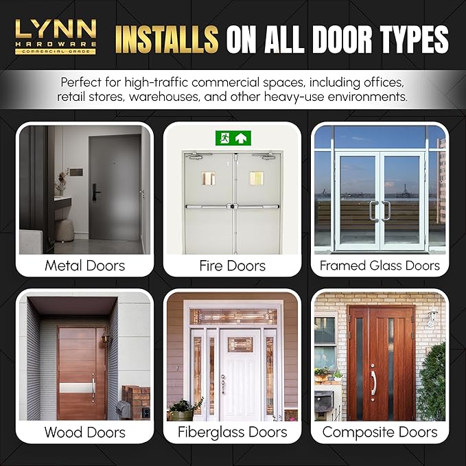 LYNN HARDWARE Heavy Duty Automatic Door Closer - Image 2