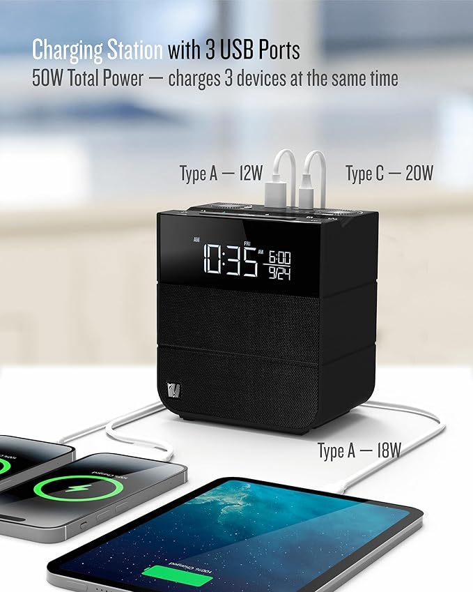 Soundfreaq Sound Rise II, SFQ-16: Bedside Alarm Clock Radio & Bluetooth Speaker - Image 7