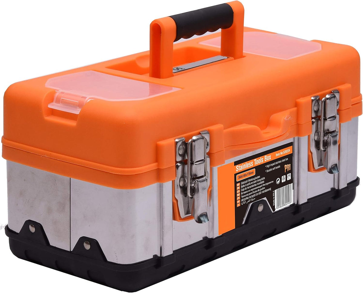 edward tool stainless steel tool box 16”, main product view