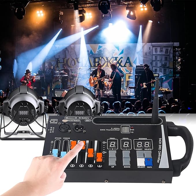 DMX Lighting Console, 54 Channels DMX Controller - Image 5