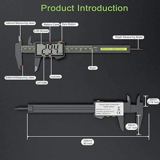 Digital Calipers, Caliper Measuring Tool - Image 5