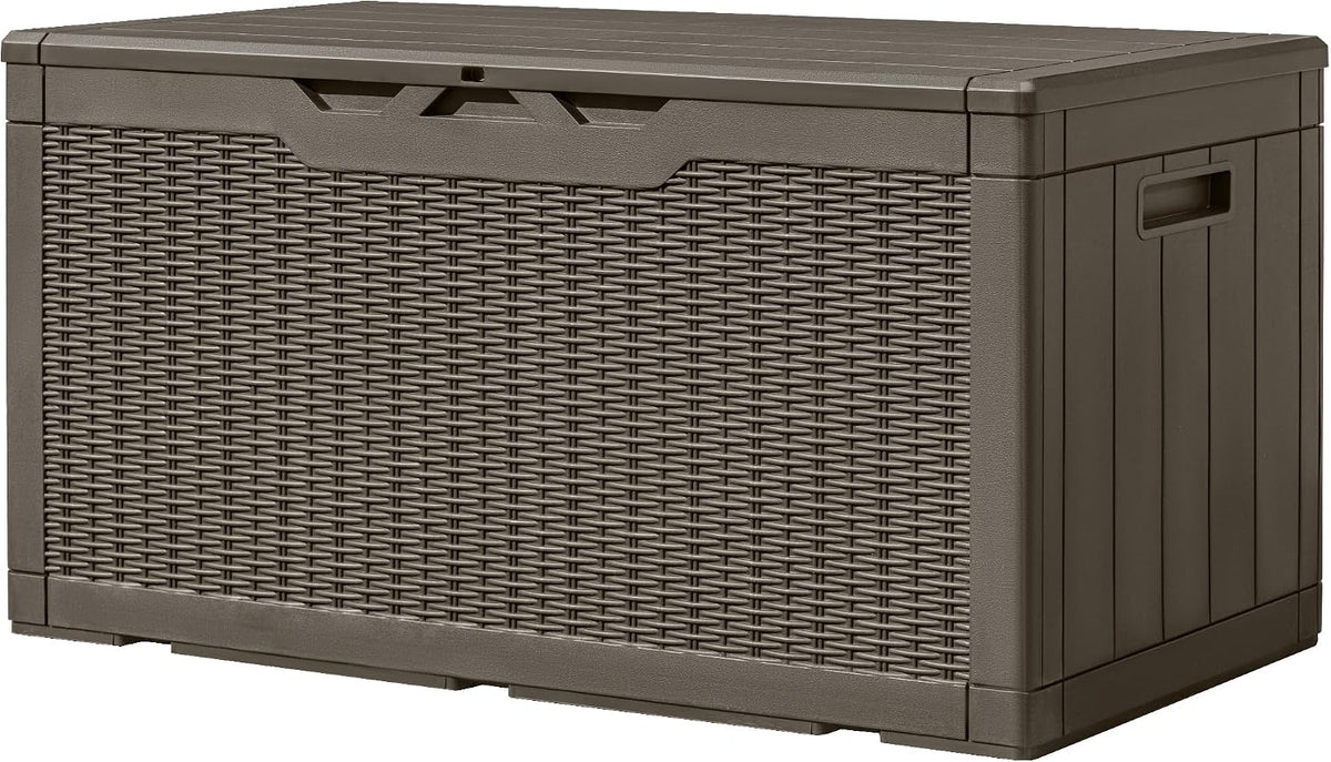 greesum 100 gallon resin deck box large outdoor, main product view