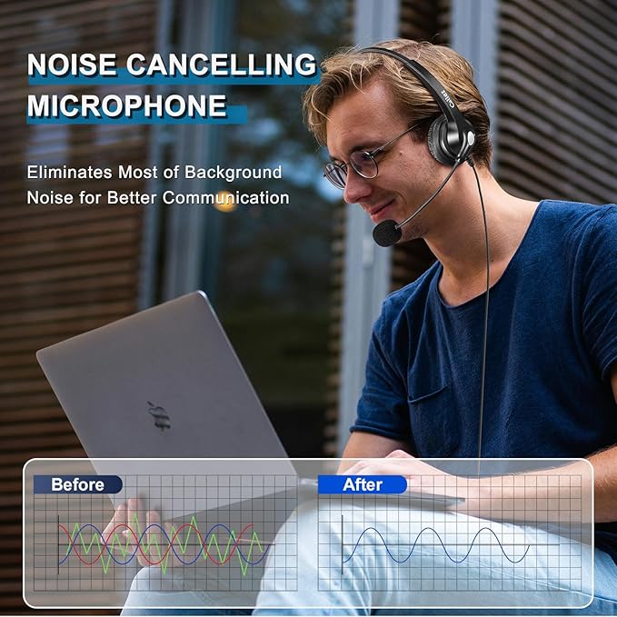 Callez Wired USB Headset, Computer Headset - Image 2