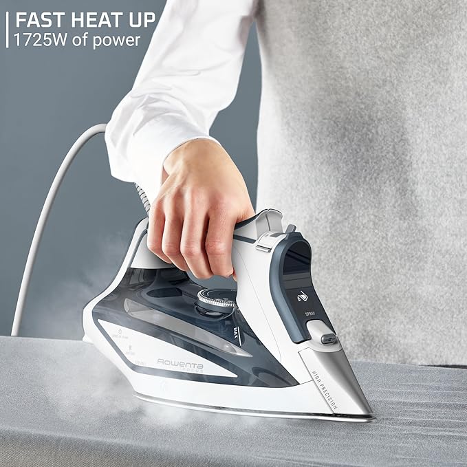 Rowenta Iron Steamer for Clothes, Focus Stainless Steel Soleplate, 400 - Image 5