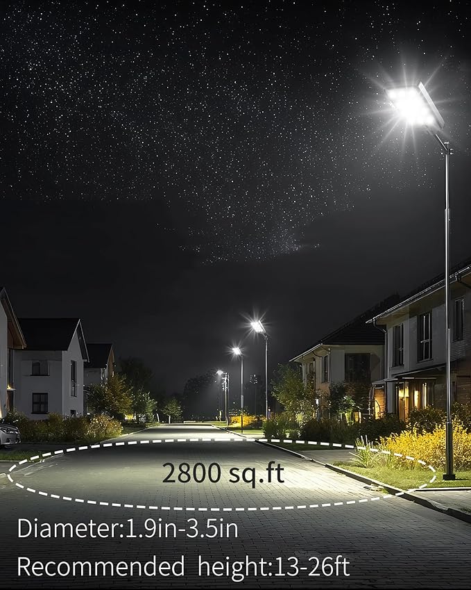 Ofuray Of-12600W Solar Street Lights Outdoor – 15W Super Bright 120LED - Image 5