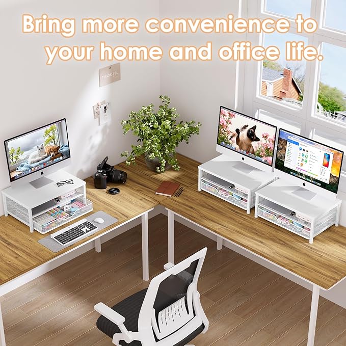 OPNICE Computer Monitor Stand Riser, Desk Organizer - Image 4