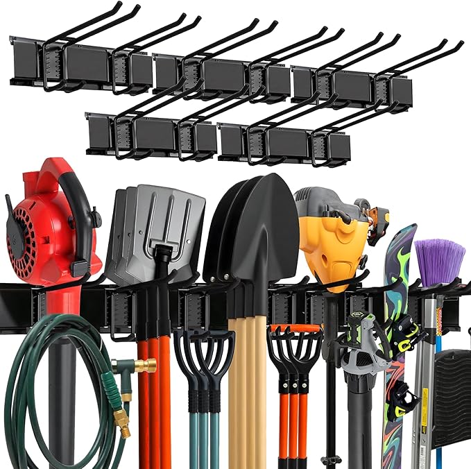 TIDYME Garage Wall Organizer | 80" Heavy-Duty Tool Storage Rack | Adjustable by Tidyme