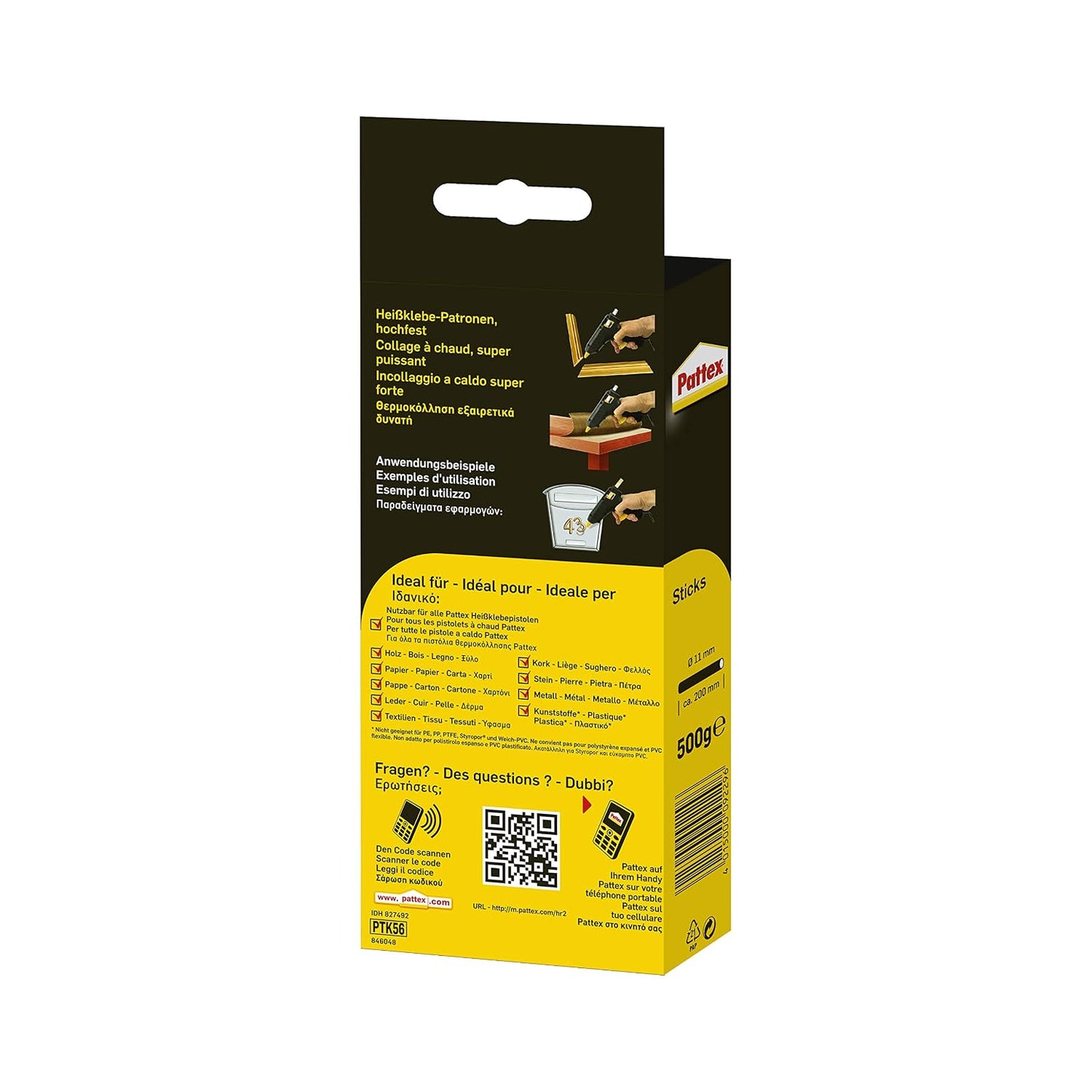 Pattex 82792 Sticks, Hot Melt Glue Sticks Clear