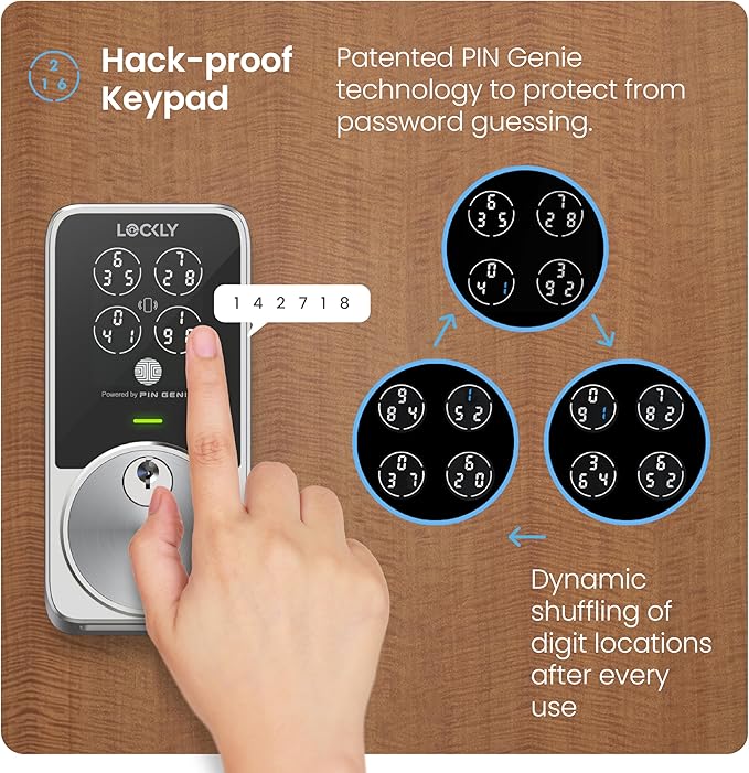 Lockly PIN Genie Pro Zeno Series Smart Lock, Keyless Entry Door Lock - Image 3