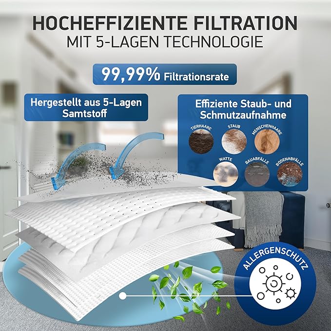 10 Pack 3D Airclean GN Vacuum Bags Compatible - Image 3