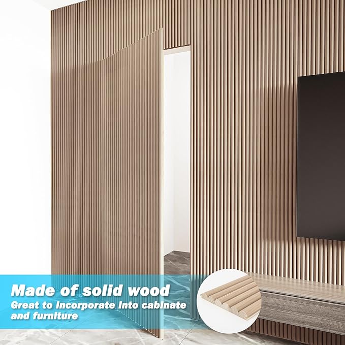 Art3d Fluted Wood Panel for Wall and Ceiling, Beaded Accent molding for Home - Image 4