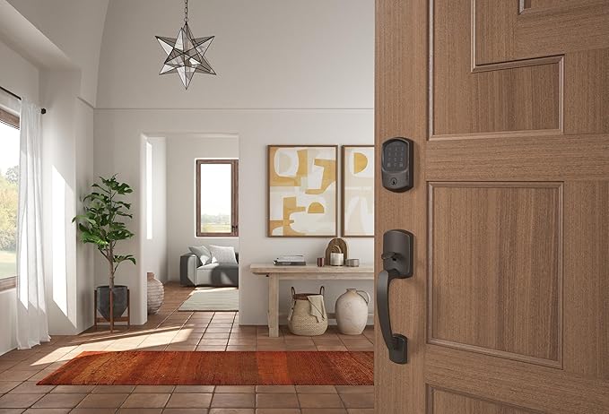 SCHLAGE BE489WB GRW 716 Encode WiFi Deadbolt Smart Lock, Keyless Entry - Image 12