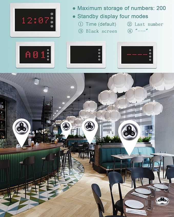 Wireless Calling System Call Waiter Restaurant Pager System - Image 2