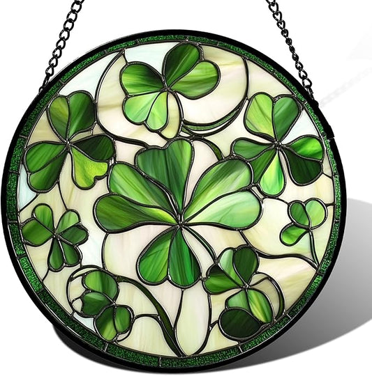 CRISGIF Stained Glass Window Hanging by Follow