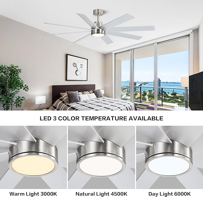 WINGBO 72" Large DC Ceiling Fans - Image 5