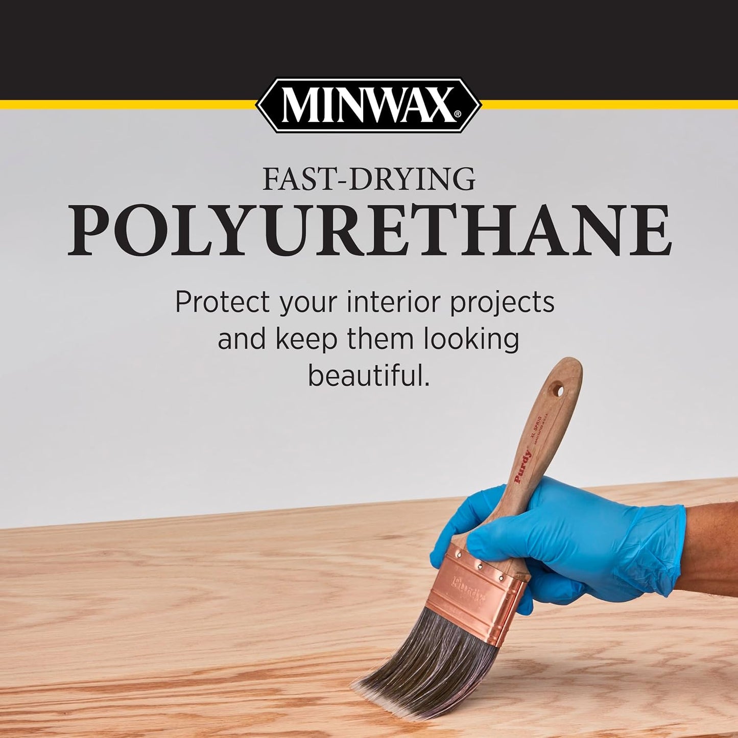 Minwax Ultra Fast Drying Polyurethane Protective Wood Finish, 275 VOC, Clear Satin, Gallon