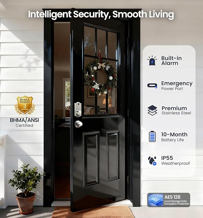 Veise VE017-K Fingerprint Smart Lock - Image 5