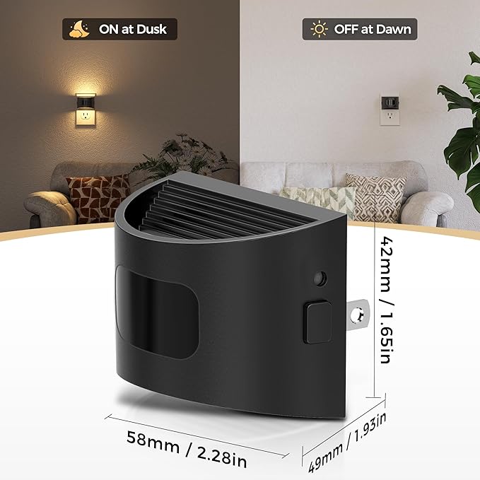 DORESshop LED Night Light, Night Lights Plug into Wall, 3 Mode Plug in Night - Image 5