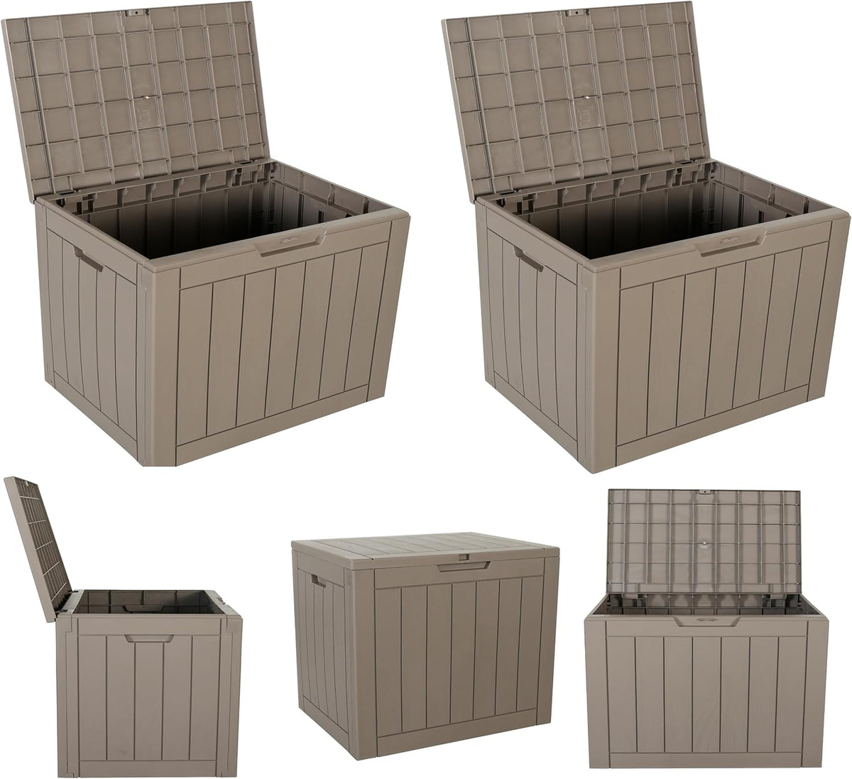 btexpert set of 2, indoor outdoor storage box, main product view