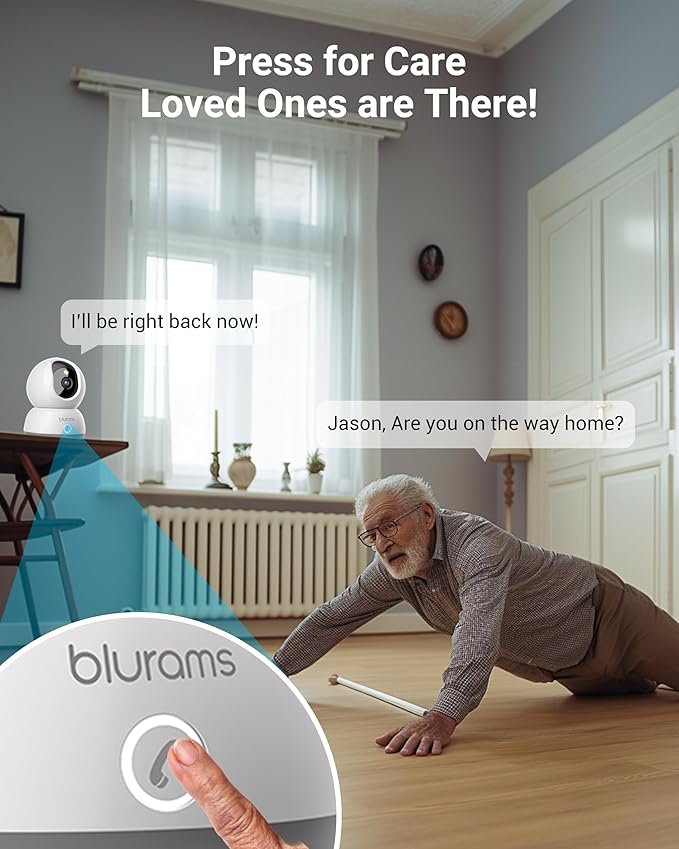 blurams 5G Indoor Camera, 2K Nanny Cam, 360° PTZ Pet Camera - Image 5