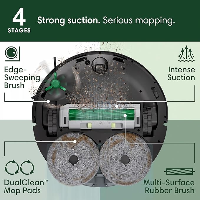 iRobot Roomba Plus 405 Combo Robot Vacuum & Mop - Image 4