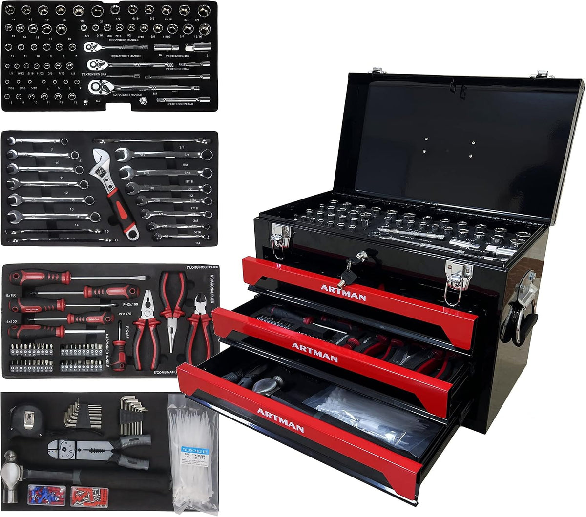 campfun 439pcs tool set, mechanic tool set for, main product view