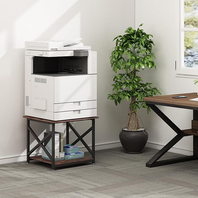 Fannova Large Printer Stand, 23.6 x 23.6 x 22.6 Inches Square Printer Table - Image 6