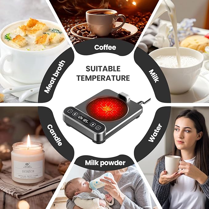 Smart Mug Warmer with Infrared Sensor, Coffee Mug Warmer - Image 7