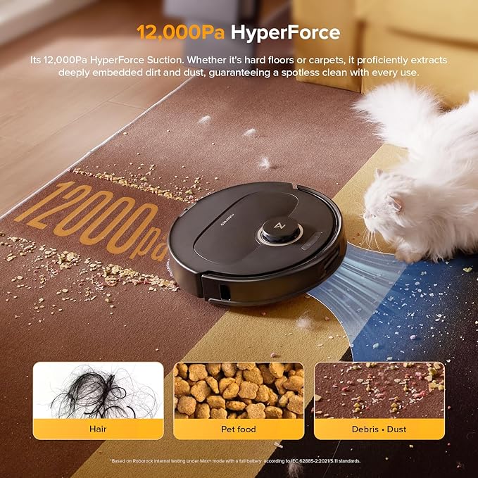 roborock Qrevo S5V Robot Vacuum and Mop, FlexiArm Edge Mopping, 000Pa Suction - Image 2