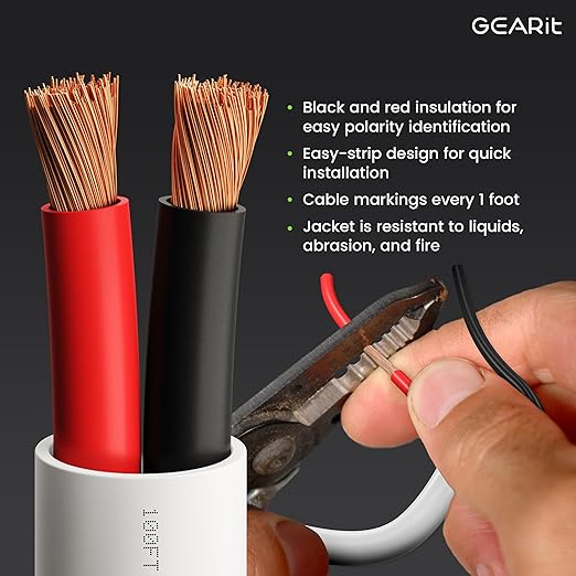 GearIT 16/2 Speaker Wire 16AWG Gauge - Image 2