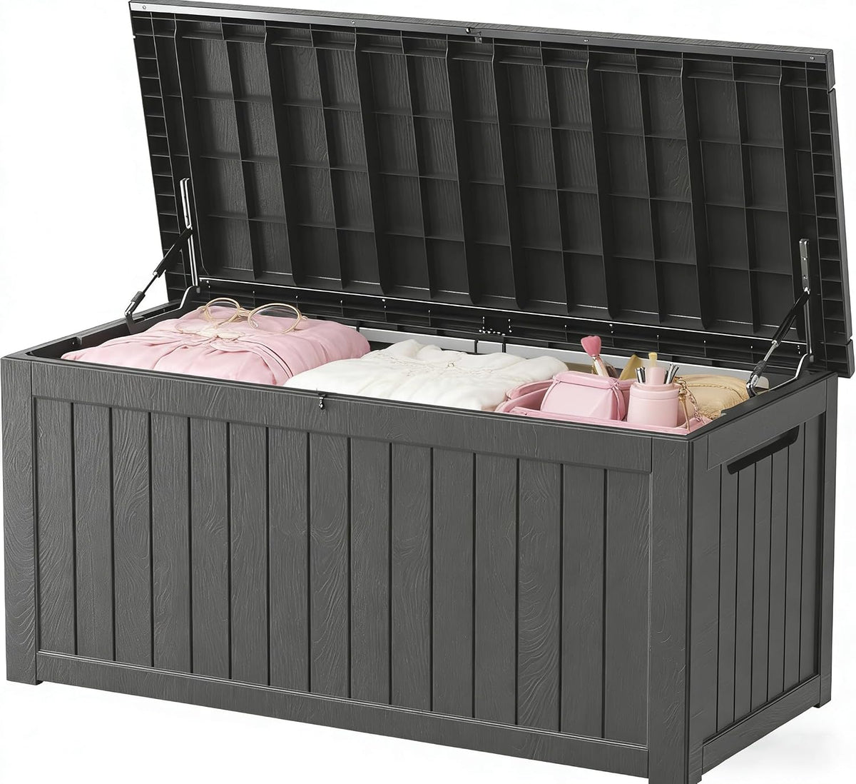 outdoor storage box 275gal waterproof resin deck box,pool, main product view